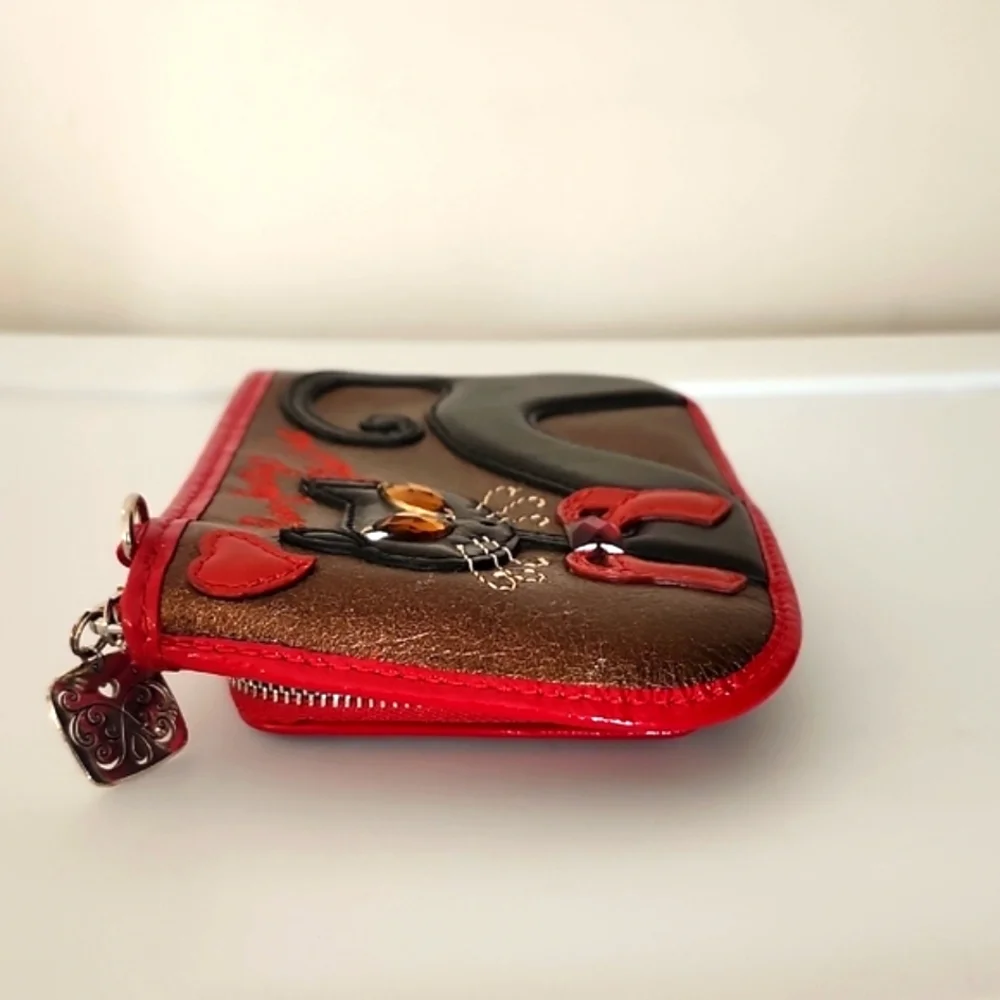 Brighton Purr-fectly Fabulous Crossbody/Wallet w/Free Brighton Flower Crossbody